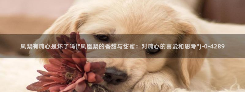  糖心vlog精品一区二区三区：凤梨有糖心是坏了吗(\